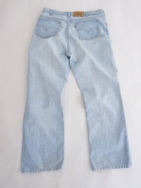 Vintage Levi's Light Wash Denim Straight Leg Orange Tab Jeans Made USA Size 38